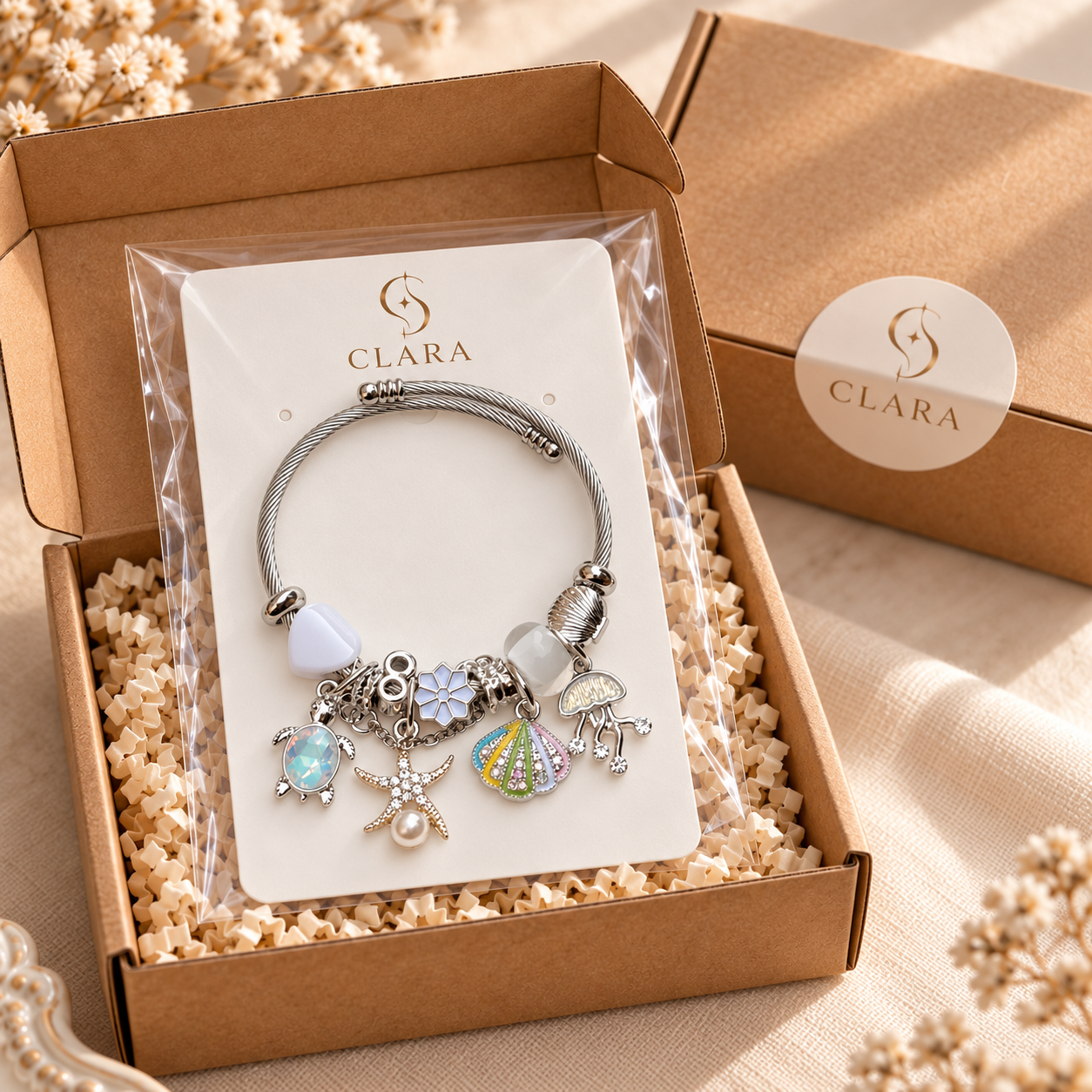 Sedef Deniz Charm Bileklik