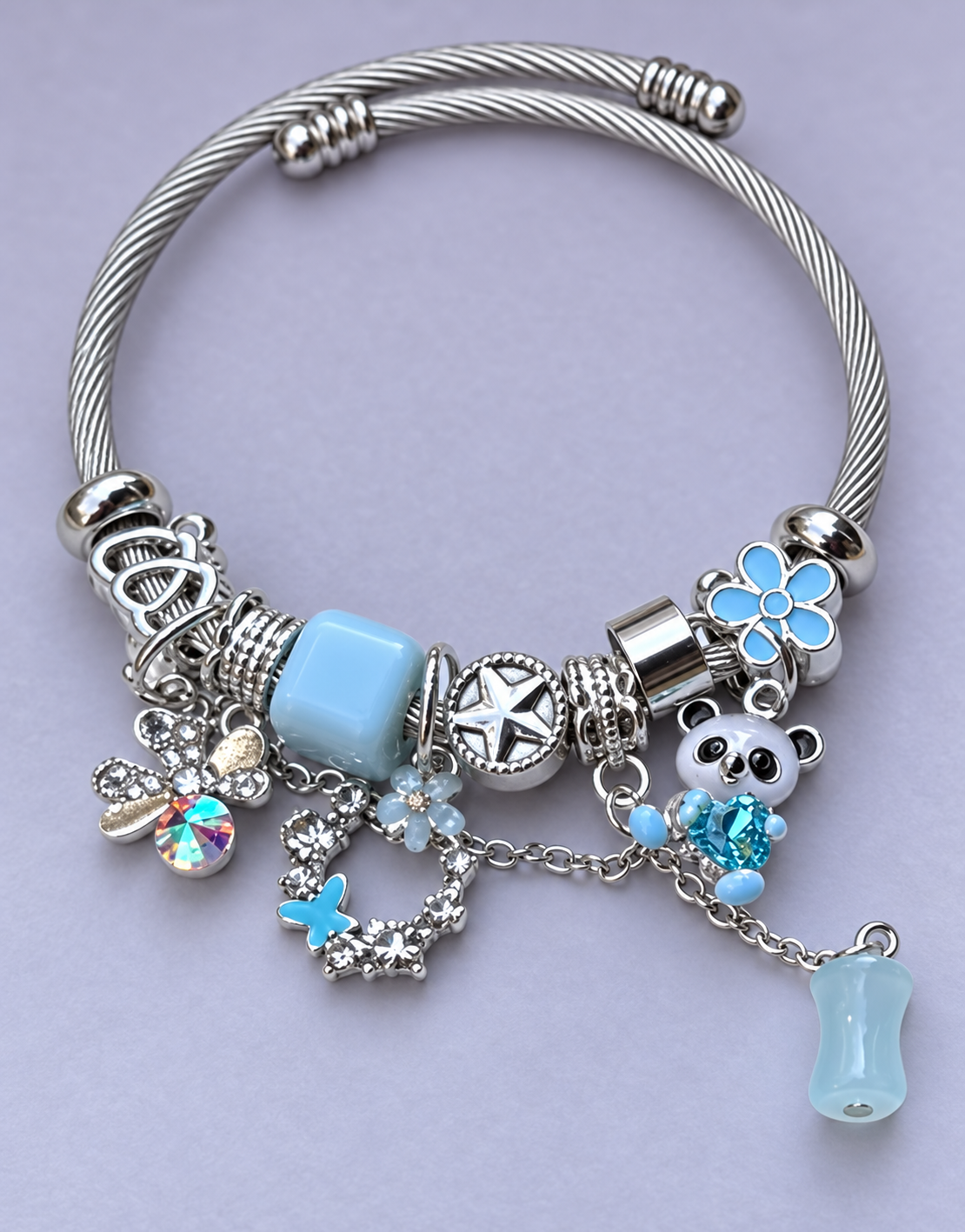 Mavi Panda Charm Bileklik