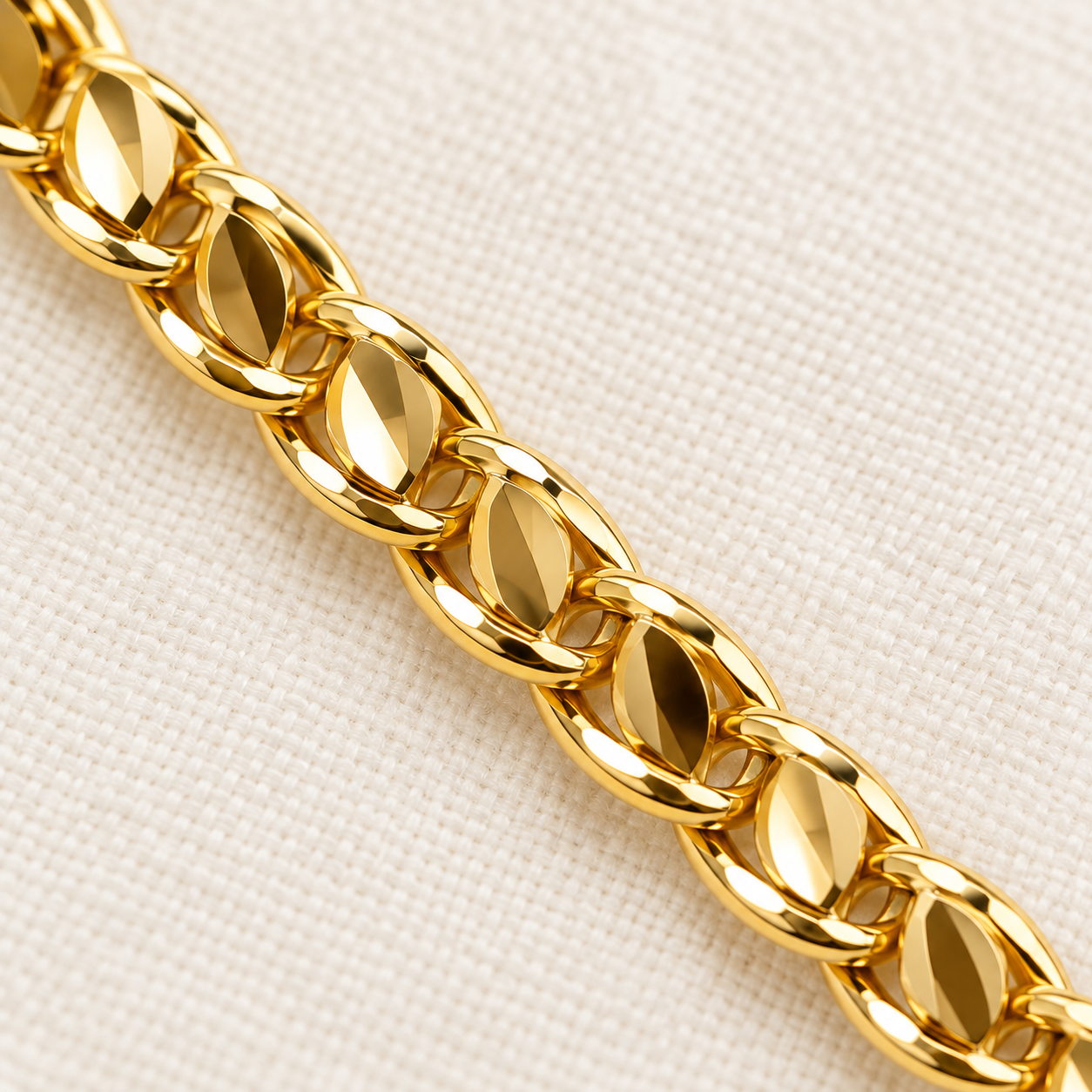 Düz Zincir Bileklik – Gold
