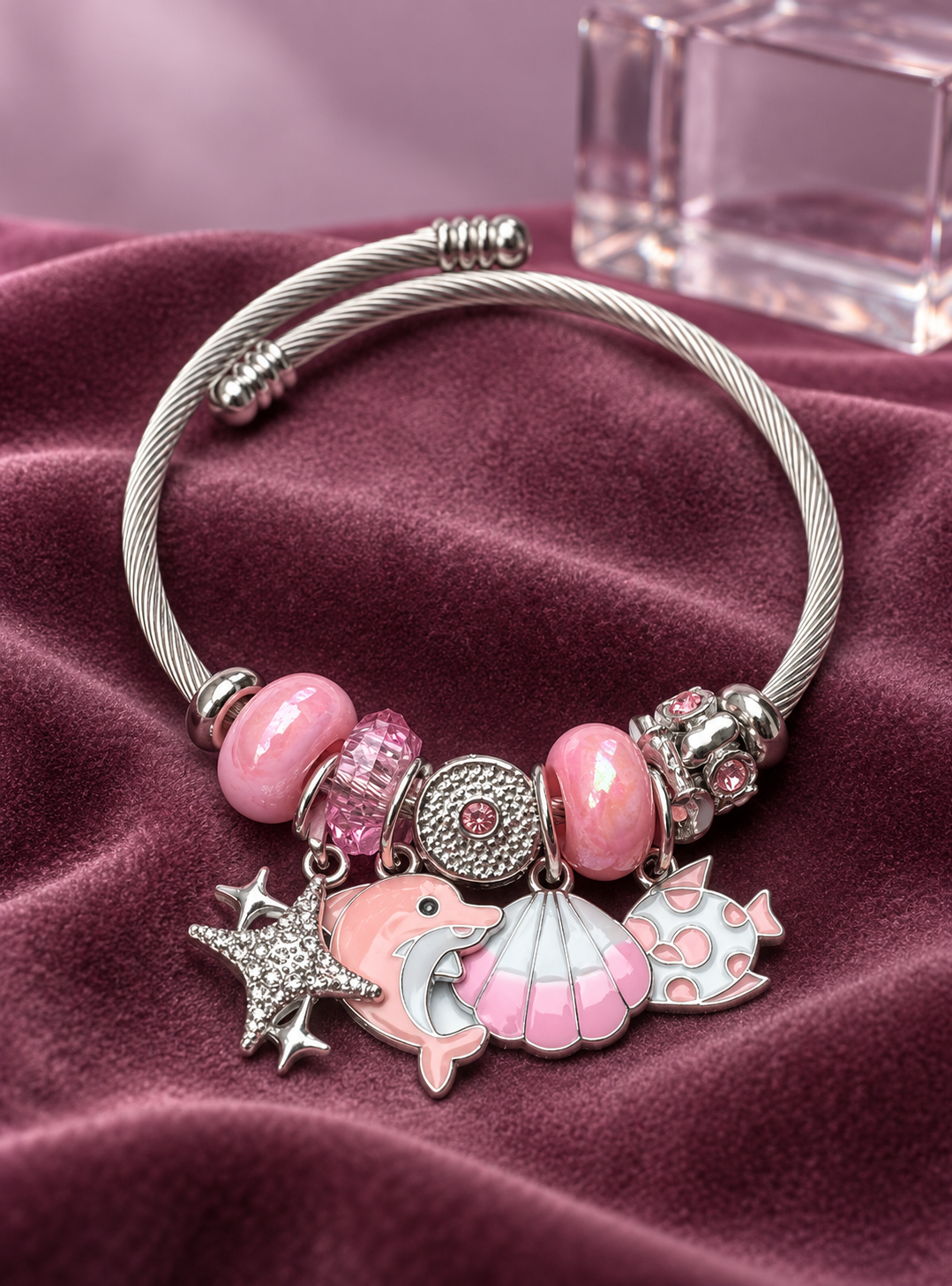 Pembe Deniz Charm Bileklik